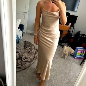 Brand new MuMu bridesmaid dress never been worn - champagne